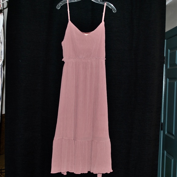 NWOT Sweet Wanderer Rose Pink Boho Maxi Dress - Picture 1 of 5